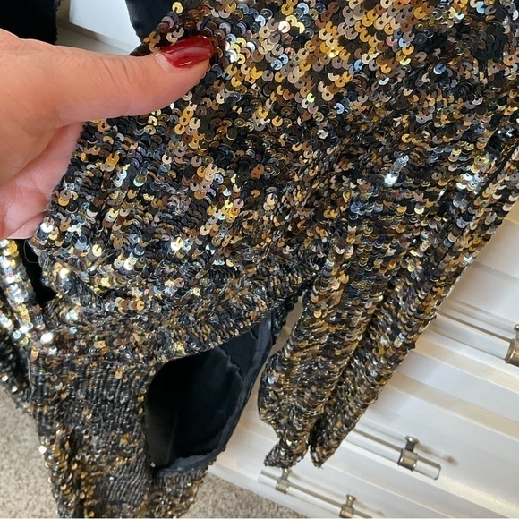 Parker multi sequin 100% silk dress with adorable cut out design - Picture 8 of 11